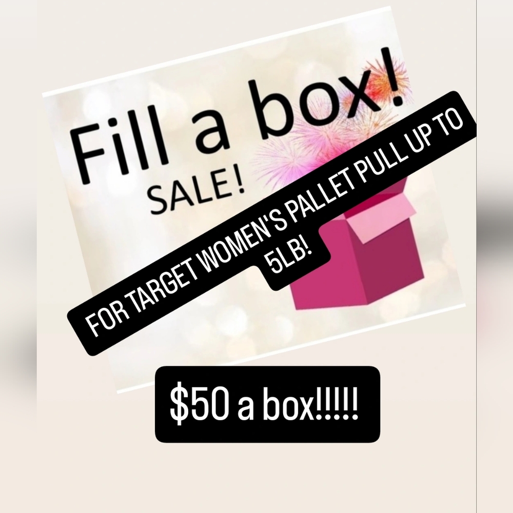 Fill a Box Sale for Women's Target Pallet